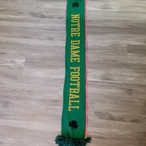 mens notre dame football fighting Irish scarf with frill ends